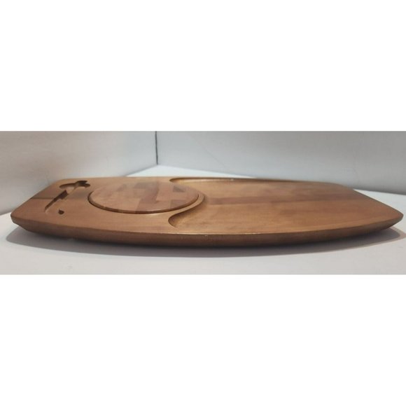Vtg/Retro MCM Baribocraft Wooden Surfboard Cheese and Bread Serving Board 18" - Picture 6 of 12